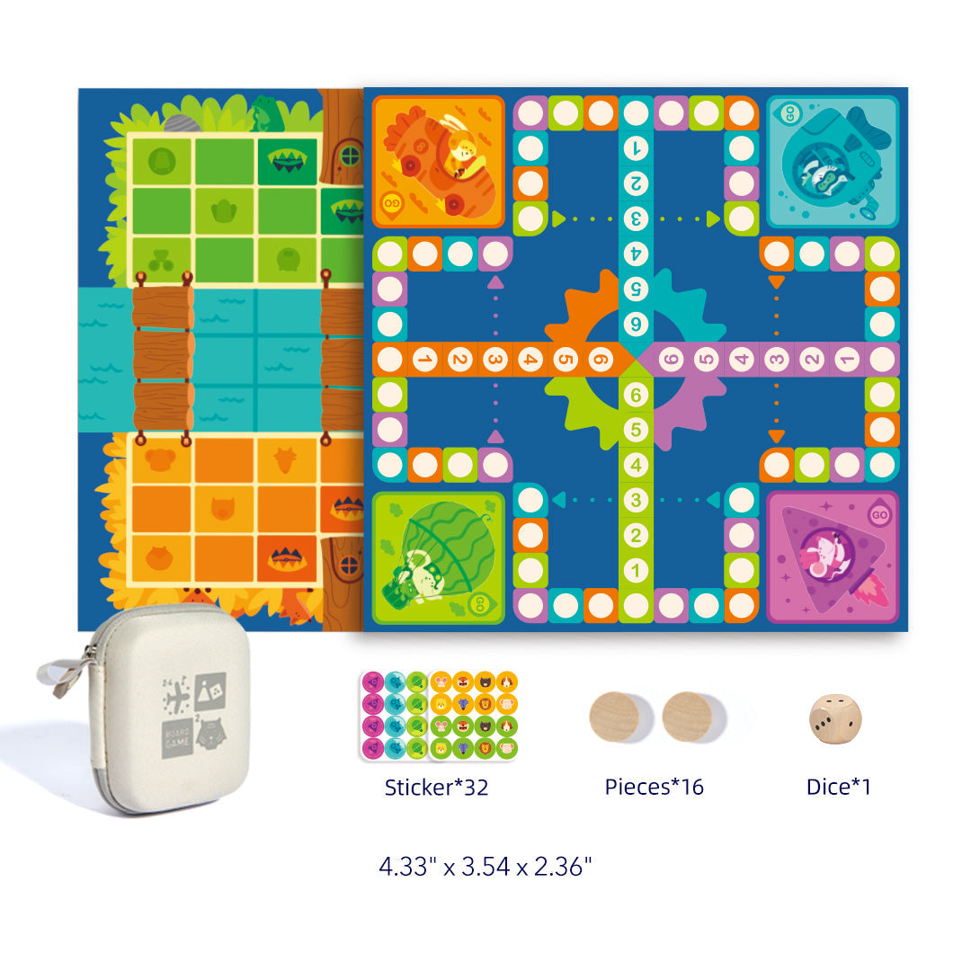 2in1 travel board game set