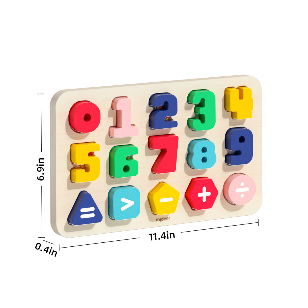 Wooden block puzzle Numbers