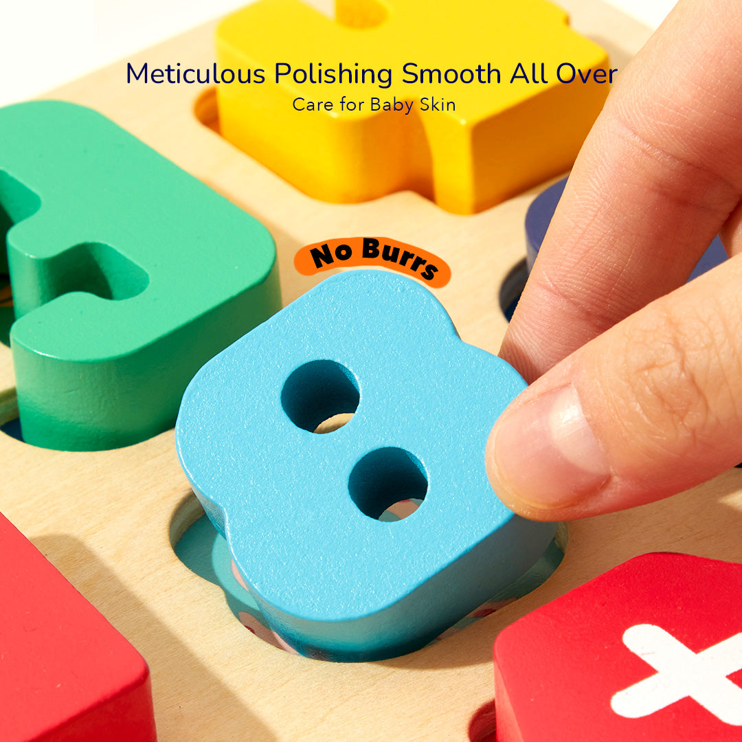 Wooden block puzzle Numbers