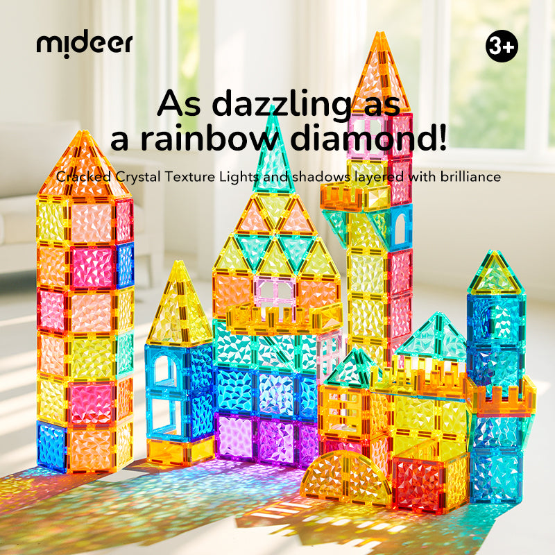 Magnetic Building Set - Prism - 90 Pieces