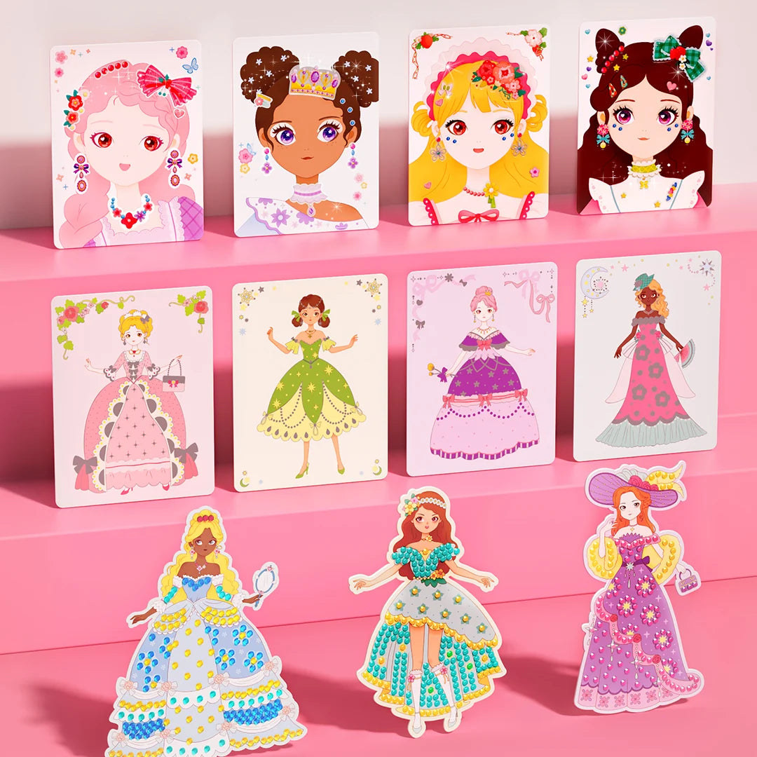 3-in-1 loovtöökomplekt - Printsessi fantaasiameik