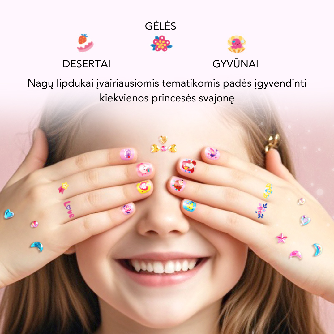 Trendy nail stickers - Princess theme