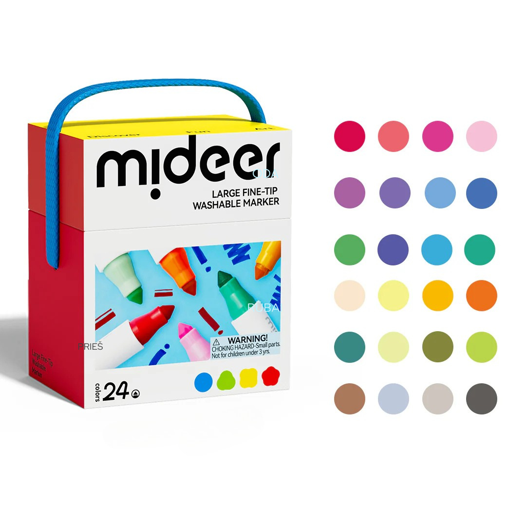 Washable felt-tip markers - 24 Colors