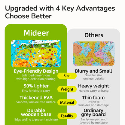 DIDELIS MAGNETINIS PASAULIO ŽEMĖLAPIS / DĖLIONĖ