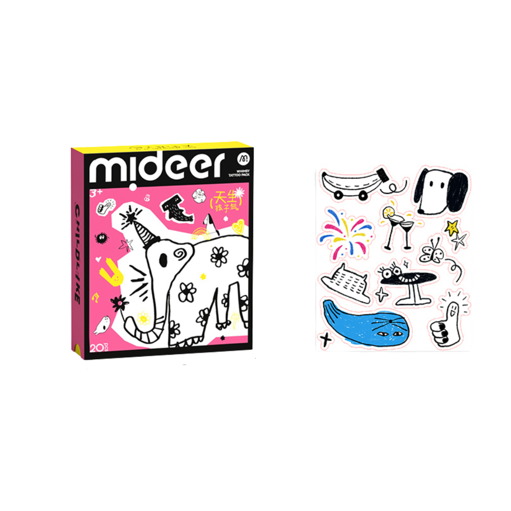 Tätoveeringute ja kleebiste komplekt - MINI roosa