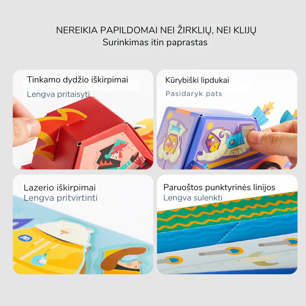 Paper Craft Kit - Cars