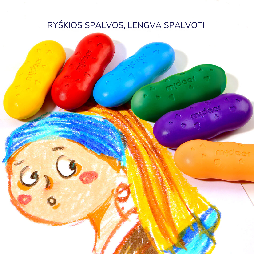 Beeswax Bean Crayons – 8 Colors