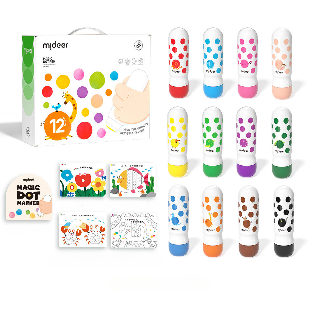Washable felt-tip markers - 12 colors