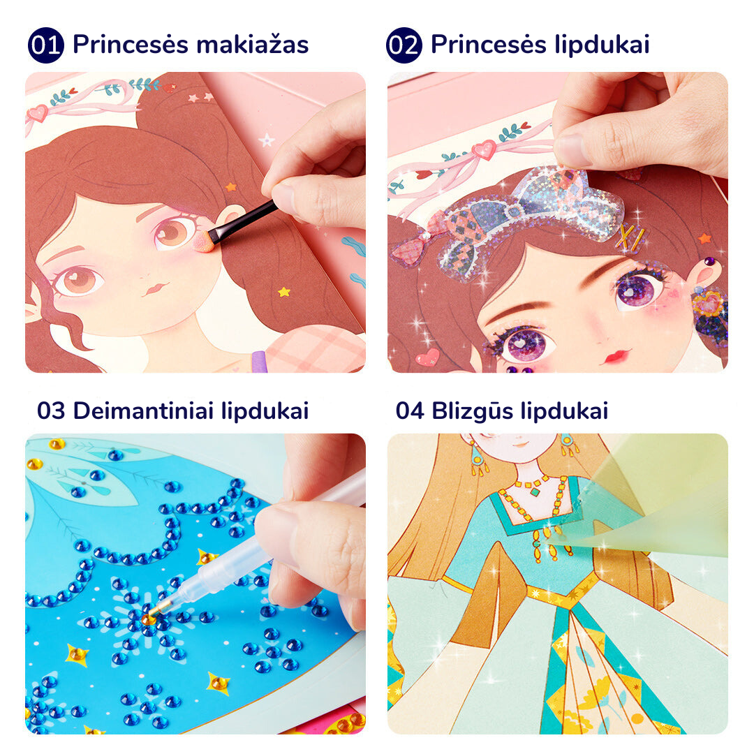 3-in-1 loovkomplekt „Printsessi fantaasiameik“
