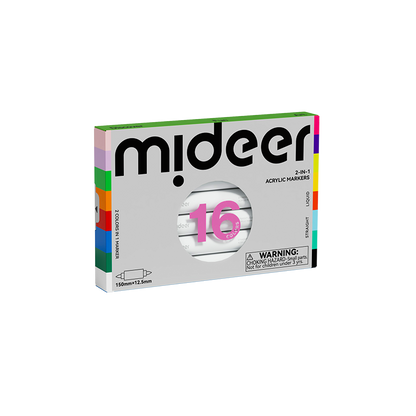 Dvispalviai akriliniai markeriai - 32 spalvų