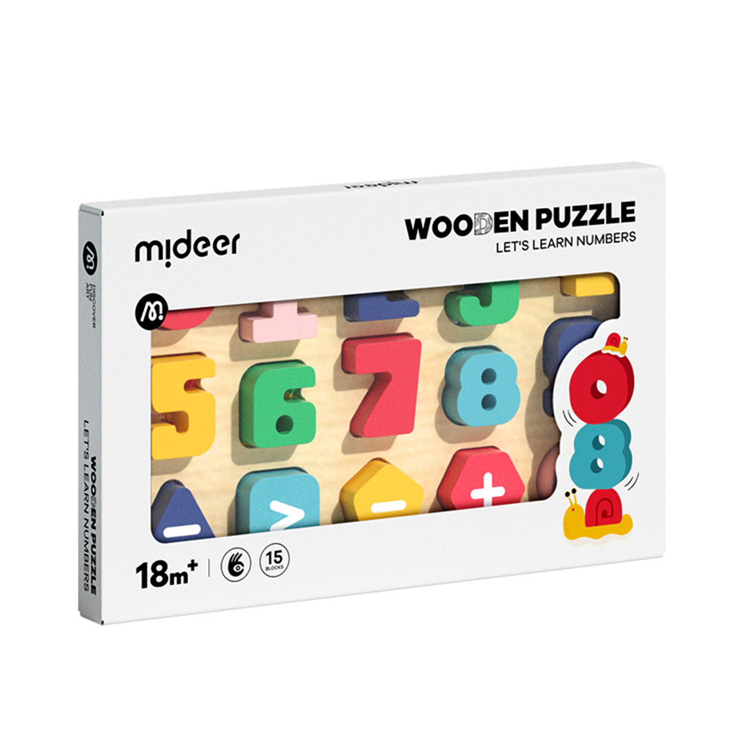 Wooden block puzzle Numbers